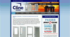 Desktop Screenshot of clinedoors.com