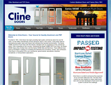Tablet Screenshot of clinedoors.com